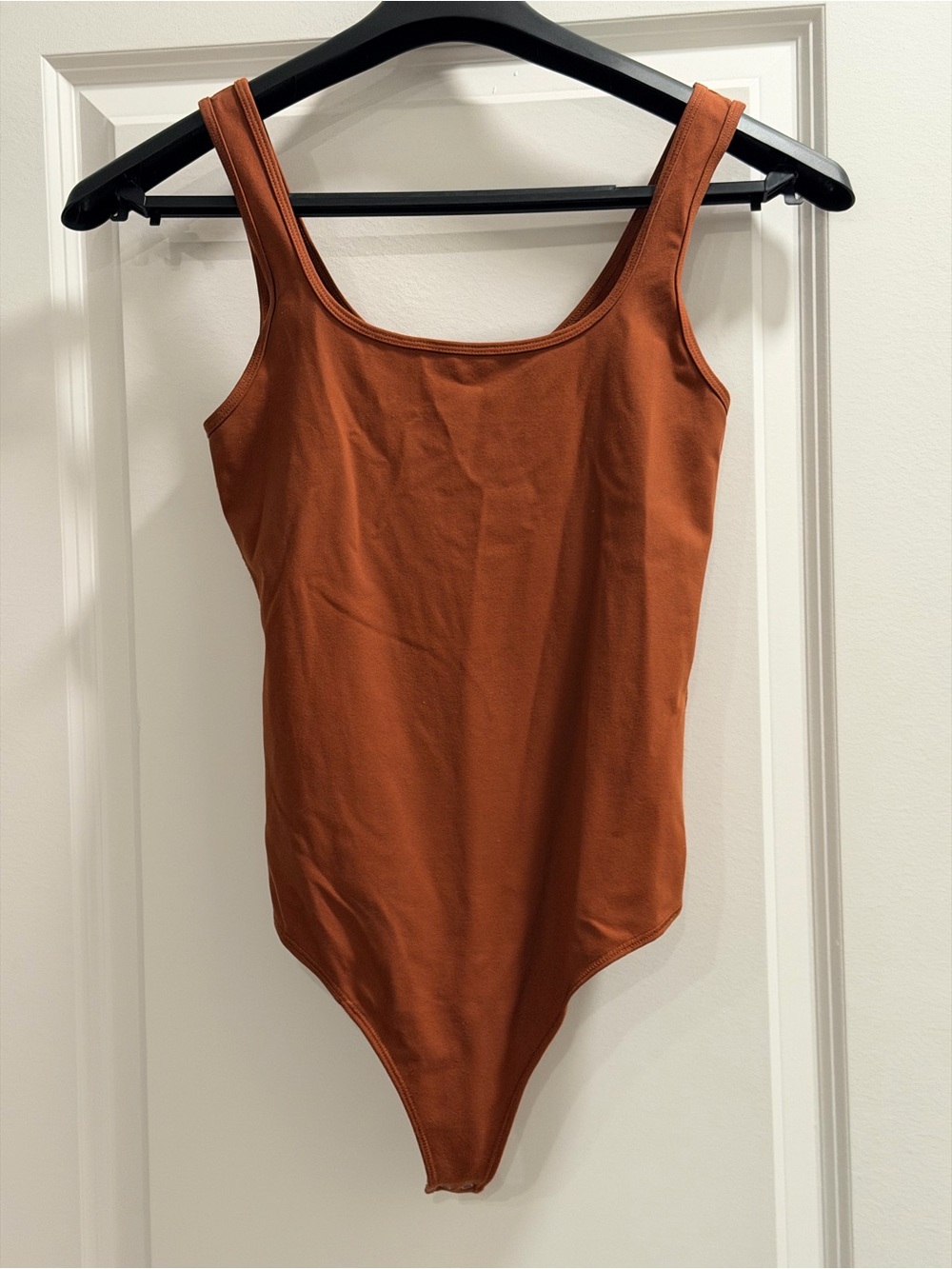 Abercrombie & Fitch Burnt Orange Scoop-Front Bodysuit